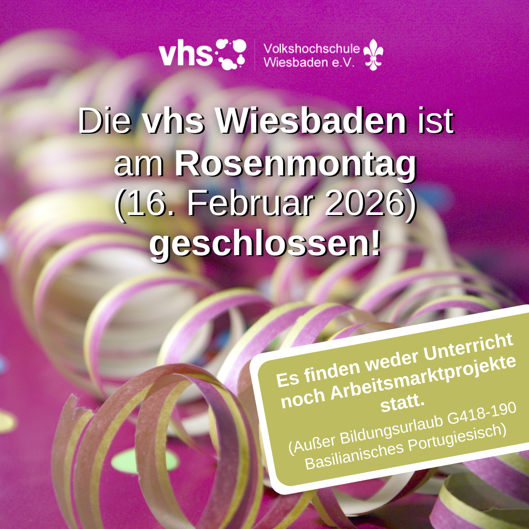 Öffnet die Seite 'Rosenmontag geschlossen'